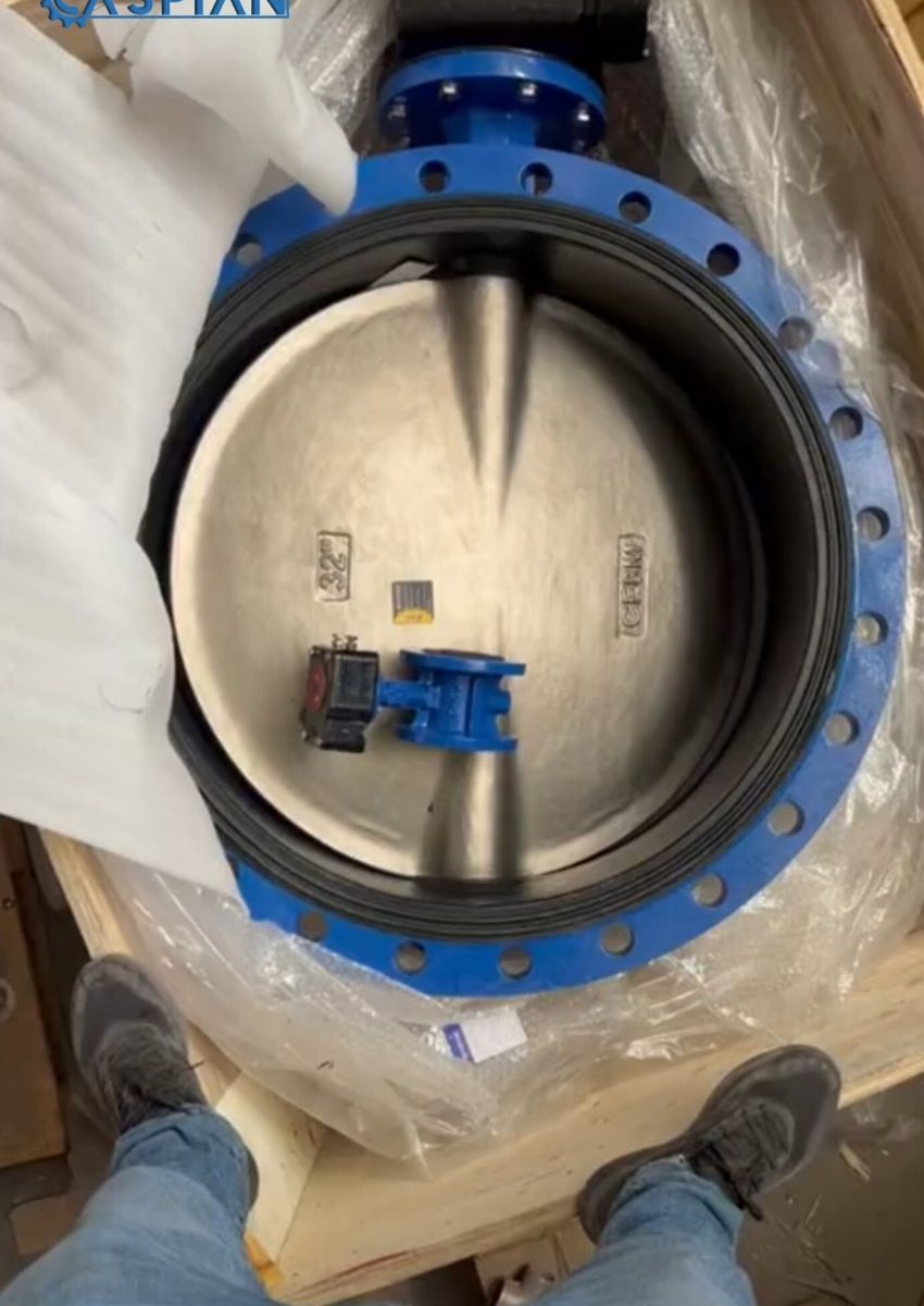 شیر پروانه ای فلنجدار کیستون Keystone Flanged Butterfly Valve